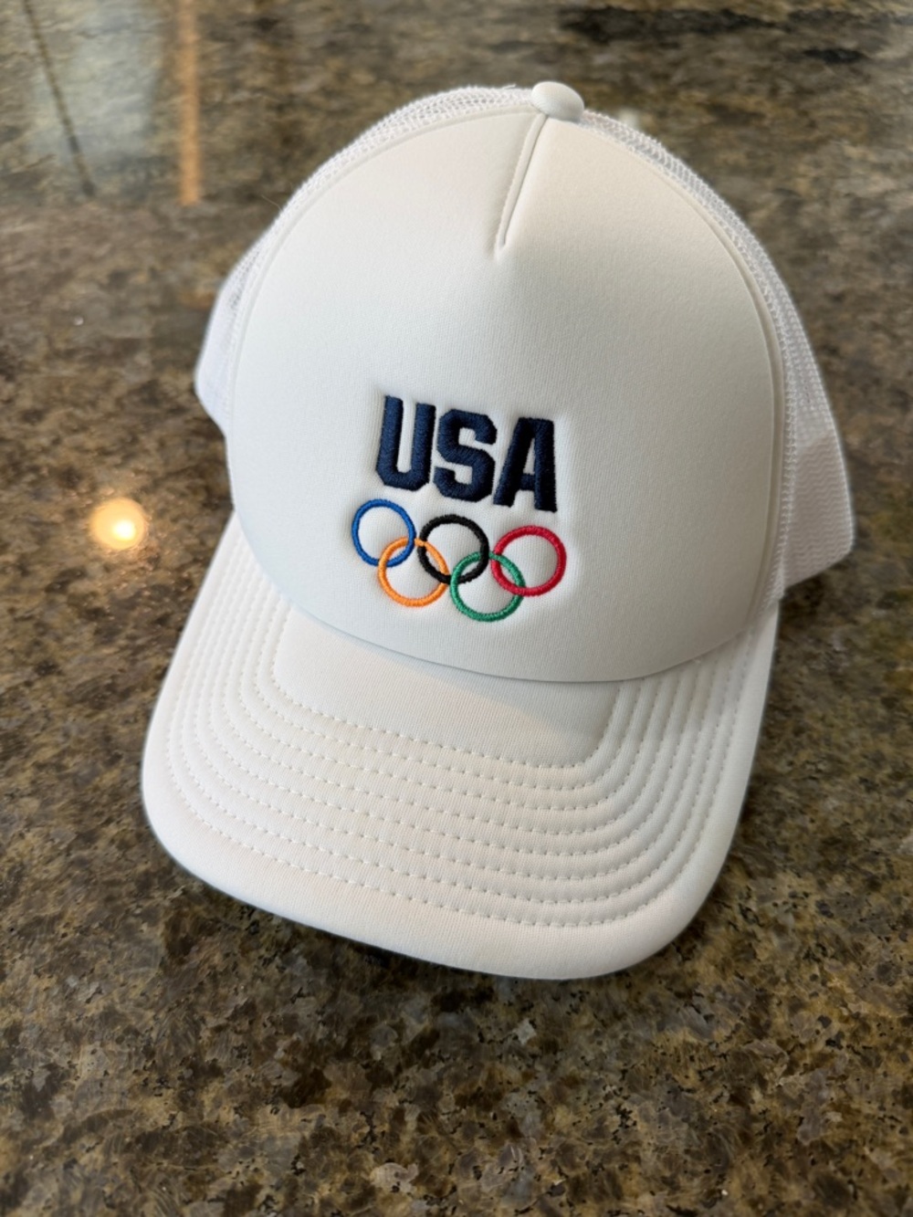 Kith Team USA Olympic Rings White Trucker Hat